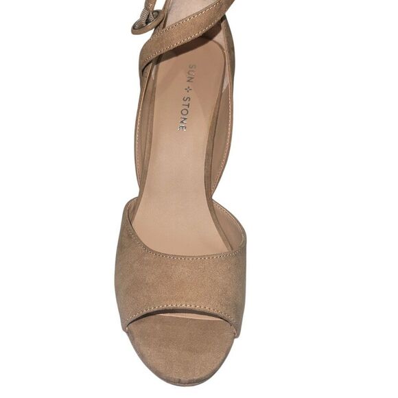 Sun + Stone Women's Reeta Peep Toe Block Heel Platform Sandals, 9.5M - Picture 5 of 5